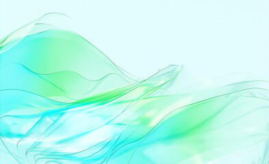 Beautiful 3D backgrounds with the image of glass fluttering in the wind