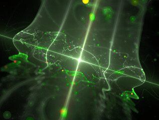 Imaginatory fractal abstract background Image