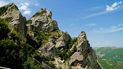 Castelmezzano, il borgo antico immersi nei tipici panorami delle Dolomiti Lucane,Potenza,Basilicata,Italy-37