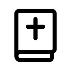 Fototapeta premium bible line icon