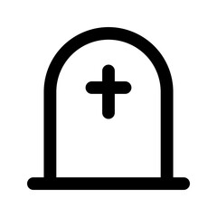 tomb line icon