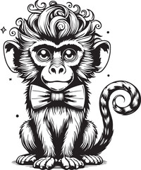 Creative animal vector art on a white background