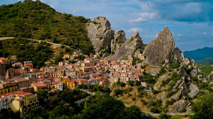 Castelmezzano, il borgo antico immersi nei tipici panorami delle Dolomiti Lucane,Potenza,Basilicata,Italy-37