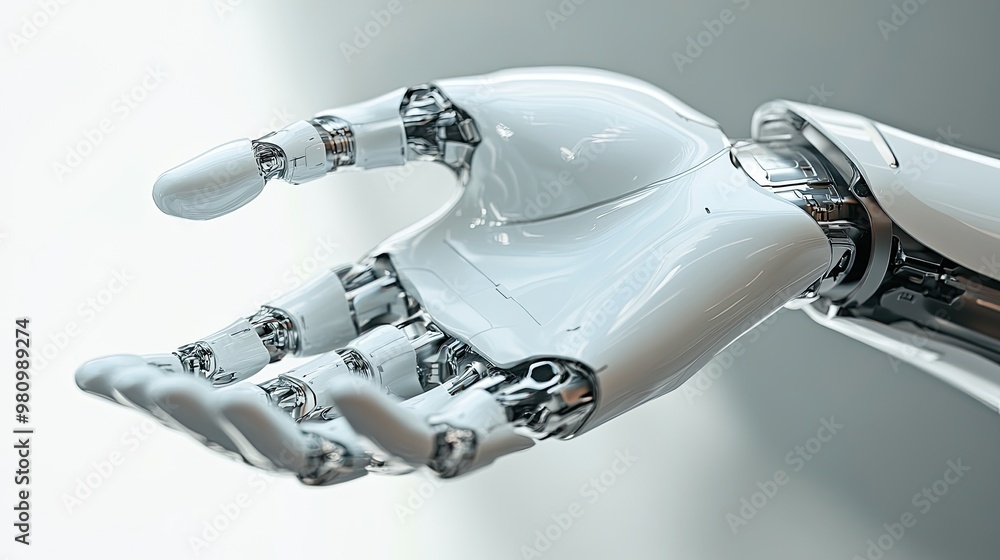 Poster a robot hand performing a delicate task