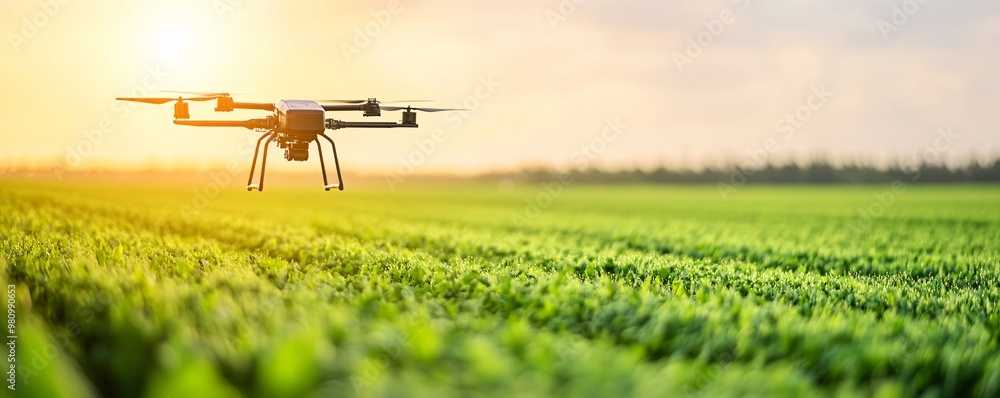 Poster revolutionizing agriculture with ai-powered harvesting tools - efficient automation and precision ro