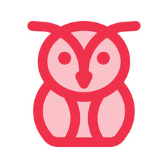 owl outline fill icon
