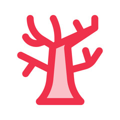 tree outline fill icon