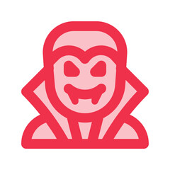 vampire outline fill icon