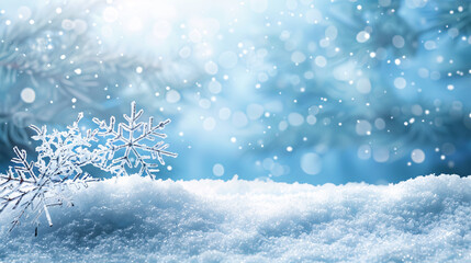 Blue Winter Background