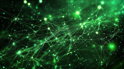 abstract green background with stars