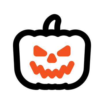 recommend clip art: pumpkin outline color icon