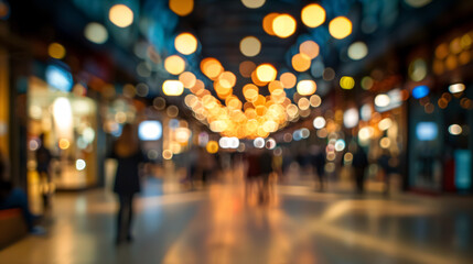 Fototapeta premium Blurred background of a shopping mall