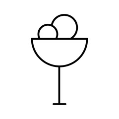 ice cream line icon