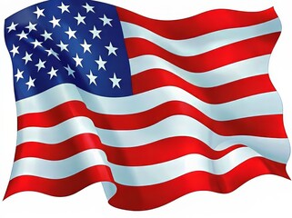 Obraz premium Waving American flag symbolizing freedom and patriotism.
