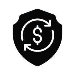 Protect your work with this sturdy shield icon for safety and security