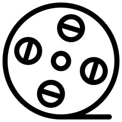 film reel  line icon