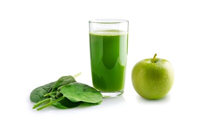 Green Smoothie with Apple and Spinach