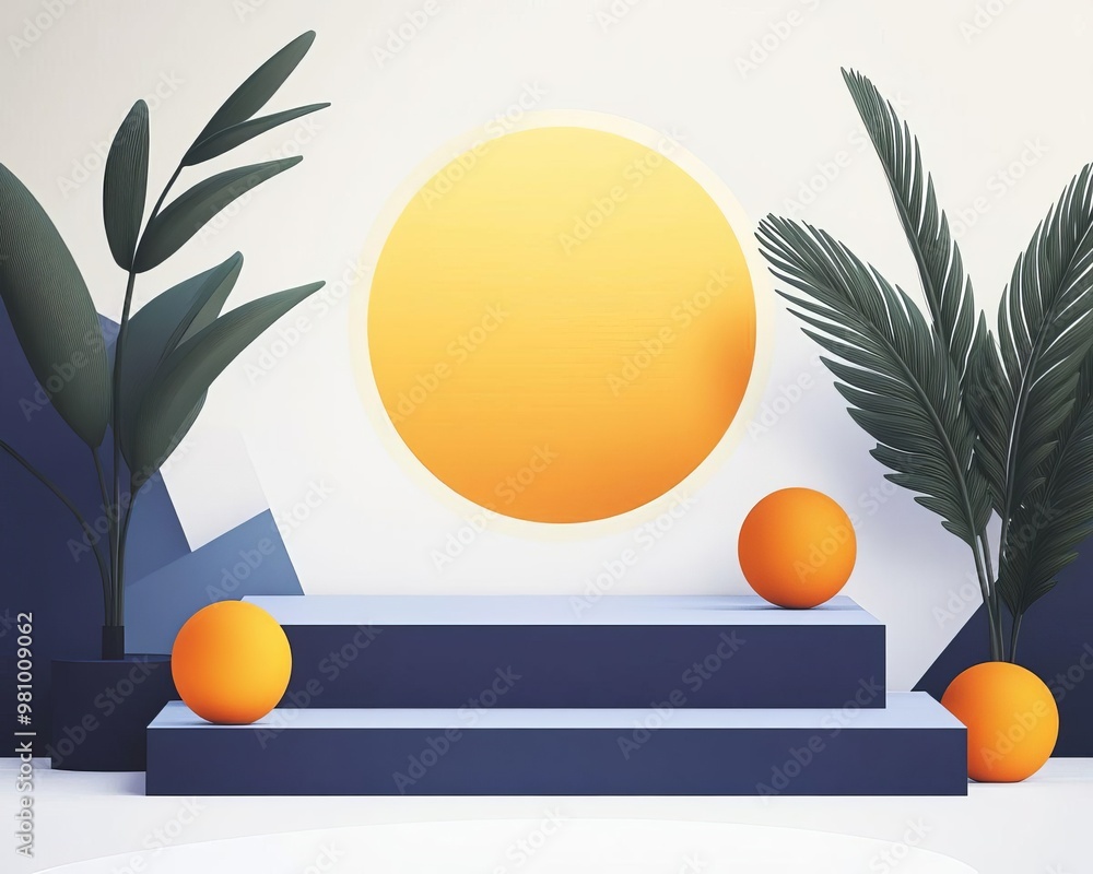 Poster bold simplicity a minimal abstract composition featuring clean lines and vibrant color blocks for mo