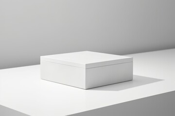 Fototapeta premium Box furniture white simplicity.