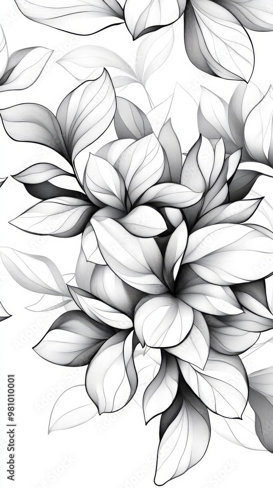 Poster Captivating HandDrawn Doodle Featuring Intricate Overlapping Lines and Random Shapes for Artistic and Creative Projects