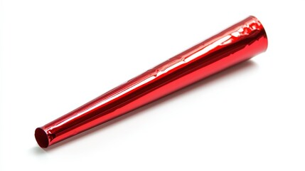 Noise Maker. Exploding Red Foil Whistle for Birthday Festivity Design