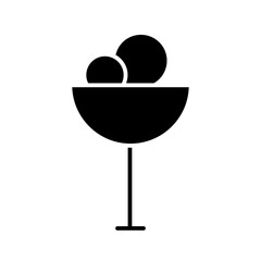 ice cream glyph icon