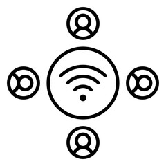 wifi line icon