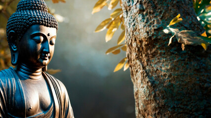 Buddha statue in the garden