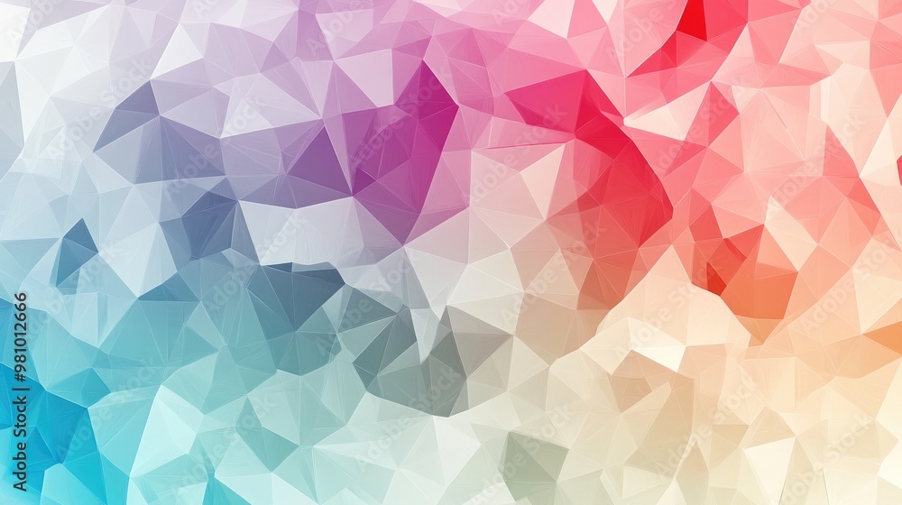 Aufkleber abstract low polygon triangle geometric pattern background