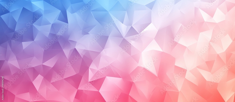 Poster geometric triangle pattern background in low polygon style