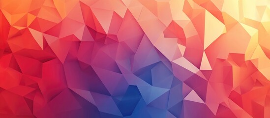 Obraz premium Low Polygon Triangular Pattern Background