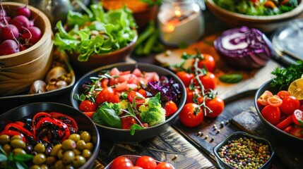 The restaurant's vegetarian and vegan food caters to a variety of dietary needs.