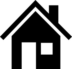 House sign. Home icon. Real estate. Flat style houses symbols for apps and websites.
