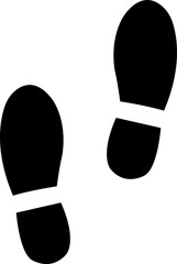 Human boot foot print walk vector. Two feet of single man icon. Footsteps sign shoe footprint. Person feet steps