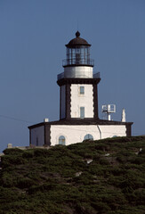 Historic Lighthouse on Coastal Bluff