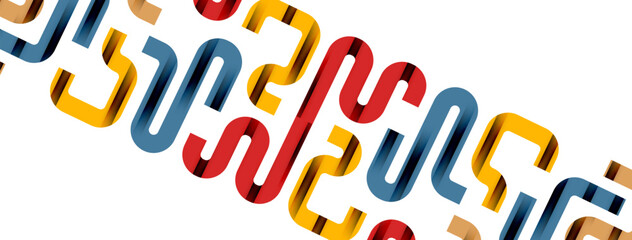 Lines, abstract letter style design background. Geometric vector Illustration For Wallpaper, Banner, Background, Card, Book Illustration, landing page