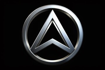 Stylized alphanumeric symbol featuring interconnected letters "A" and "O" forming a circular unity logo, conveying