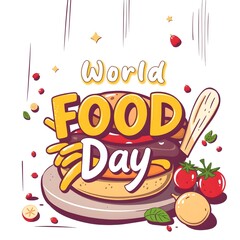 world food day social media poster, background