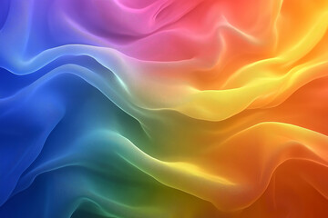 Fototapeta premium Closeup crumpled cotton background with colorful