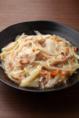 もやしと野菜のあんかけ煮