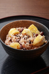 栗と小豆の炊き込みご飯