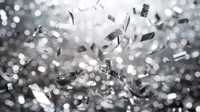 milestone birthday bash with silver confetti making the celebration even more special and memorable.