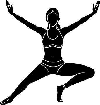 recommend clip art: silhouette of yoga person