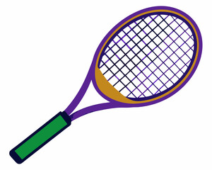 tennis racket vector illustration