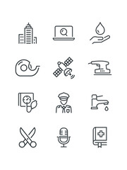 Set of icons for web design, vector illustration