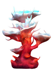 3D Rendering Clathrata Coral on White © photosvac