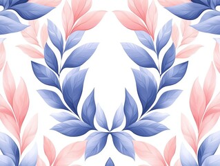 Fototapeta premium Serene Minimalist HandDrawn Pattern Featuring Soft Curves and Organic Motifs for Modern Home Decor and Textile Design