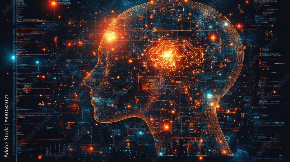Poster machine learning artificial intelligence ai concept