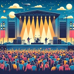 Flat Design Music Festival