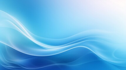 Fototapeta premium Cold blue air currents. Abstract light air effect, wind, and streams of fresh breeze. 